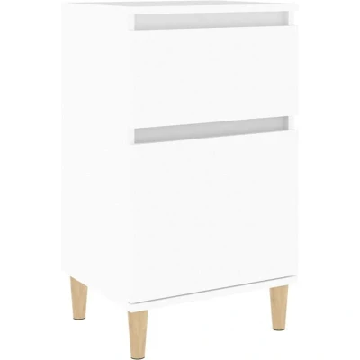 Image of vidaXL Bedside Cabinet White 40x35x70 cm