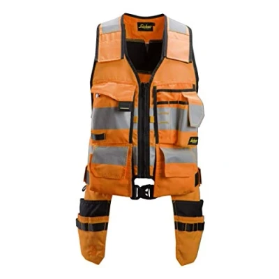 Image of Snickers AllroundWork High Vis Tool Vest Class 1 Orange/Black XXXL