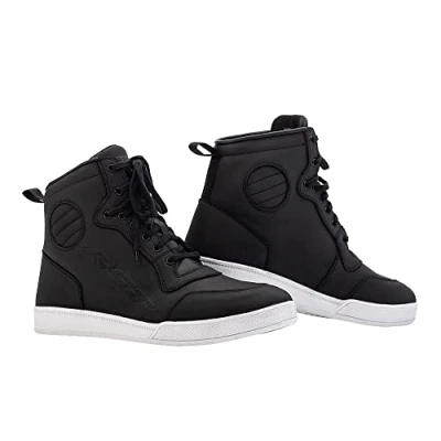 Image of RST HiTop Urban Moto CE Ladies Leather Waterproof Motorcycle Boots Sneakers Black (uk_footwear_size_system, adult, women, numeric, medium, numeric_7)