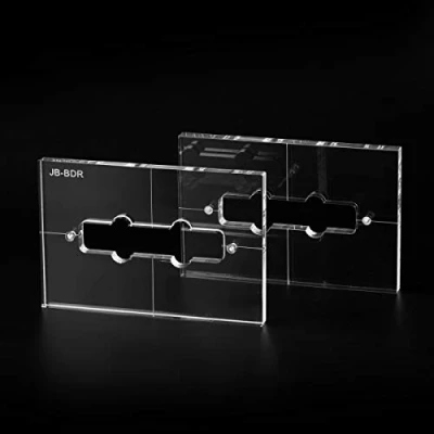Image of Musiclily Pro CNC Accurate Acrylic Pickup Routing Templates Set for Standard Jazz Bass Neck and Bridge