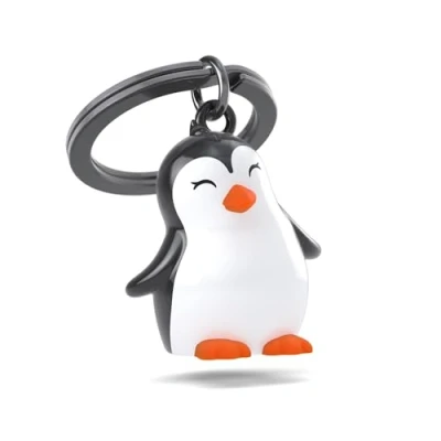 Image of O meta[l]morphose METALMORPHOSE Penguin Keyring, Animal Child Gift, Man and Woman, white, One Size