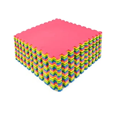 Image of M.Y Extra Large Interlocking Foam Play Mat 60x60cm Thick Multi Colour Soft EVA Floor Tiles 40 Piece