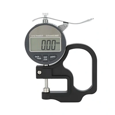 Image of Digital Thickness Gauge 0 12.7mm Electronic Micrometer Percentage Meter Inch Metric with Precise LCD Display