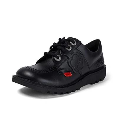Image of Kickers Kick Lo Shoes Extra Comfort for Your Feet Added Durability School, Black, 13 UK Child