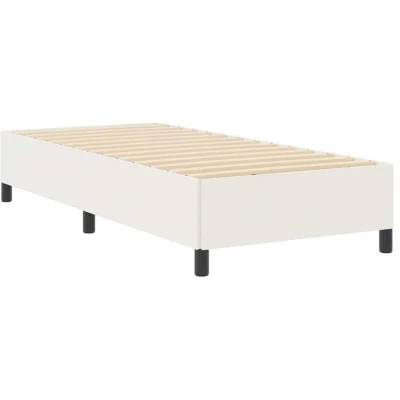 Image of vidaXL Bed Frame Cream 100x200 cm Corduroy Fabric