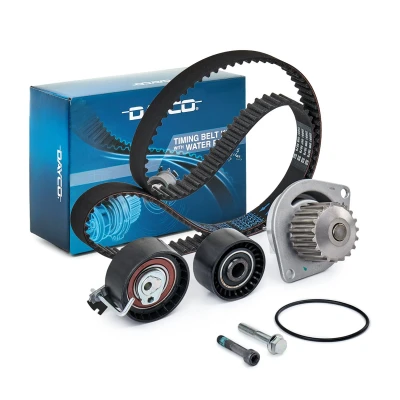 Image of 1609525880, 1610793480, 1643639680 Water Pump + Timing Belt Kit DAYCO KTBWP4170 PEUGEOT: Partner II Van, 207 Hatchback, Tepee