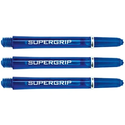 Image of Harrows Supergrip Dart Shafts Blue Midi 1 Set (3 Stems)