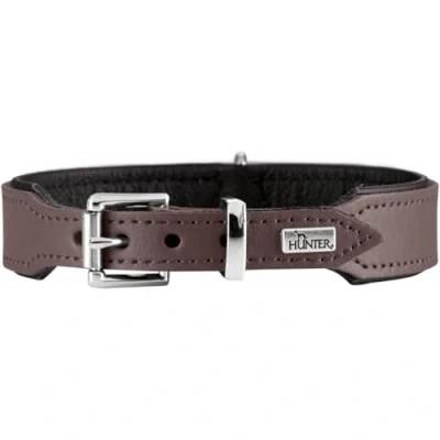 Image of Hunter Hundehalsband Basic,35 39,5 cm, brown/black