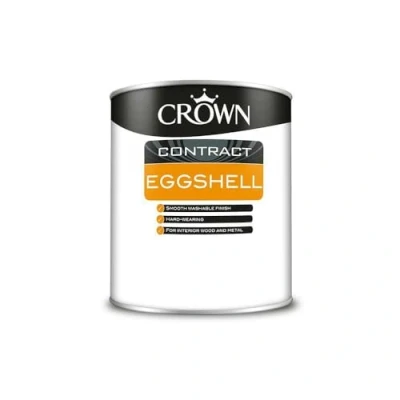 Image of Crown Contractors Eggshell Brilliant White 2.5L