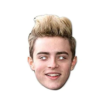 Image of FoxyPrinting JOHN JEDWARD JB Music Star Fancy Dress Cardboard Celebrity Party Face Mask
