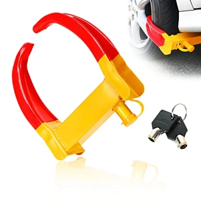 Image of GOYADA Wheel Clamp for Trailer, Car Caravan Clamps Security, Anti Theft Motorhome Lock Car, Claw Locking