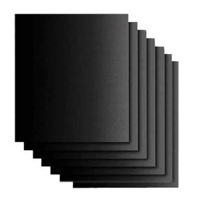 Image of GQC BBQ Mats, Set of 6 Grill Mat Nonstick Reusable Barbecue Baking Teflon Cooking Mats for Electric Gas Charcoal BBQ, FDA Approved, PFOA Free, 15.75 * 13Inch, Black