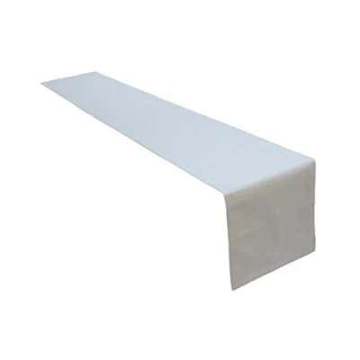 Image of Lemos Home Table Runner, Linen Made from 100% Cotton, Concept Collection, Choice of Colours and Sizes (Table Runner 40 x 200 cm, Light Grey)
