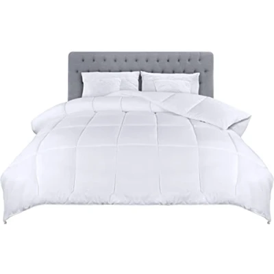 Image of Utopia Bedding Duvet, 4.5 tog King Size Duvet with Corner Tabs, Microfiber Soft Breathable Box Stitched All Year Round Quilt 220x230 cm (White)