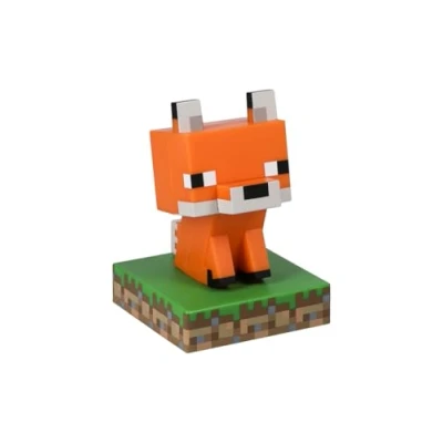 Image of Paladone Minecraft Officially Licensed Fox Free Standing Desk Light, Gaming Room Decor and Merchandise for Boys Girls, Nightlight Gift Accessory Playroom Bedroom