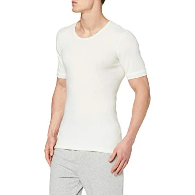 Image of Susa Men&#039;s Angora Unterhemd s8050090 Thermal Top, (Wool White S115), M