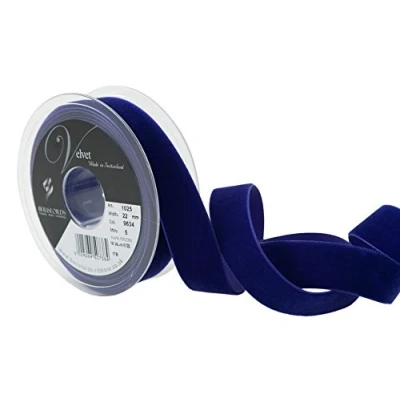 Image of Berisfords Velvet Ribbon, Purple, 10.2 x 3 cm