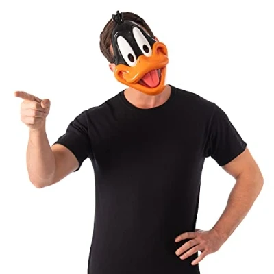 Image of Rubie&#039;s Official Warner Bros Space Jam 2 Daffy Duck Mask, Cartoon Costume Accessory Halloween