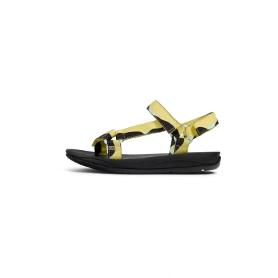Image of Camper TWS Sandals, Women&#039;s, Size: 3, Gelb schwarz Textile