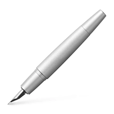 Image of Faber Castell E motion B Fountain Pen Pure Silver