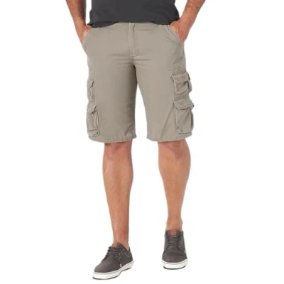 Image of Wrangler Authentics Men&#039;s Premium Twill Cargo Short (Bennard), Bullfrog, 42