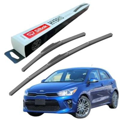 Image of Silbak Windscreen Wipers, fits for KIA RIO HATCHBACK (02/2017 ONWARDS) Front Wiper Blades, 650mm/400mm