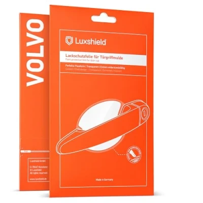 Image of Luxshield Car Door Handle Protection Film for recessed grips Volvo XC90 2 (II) 256 I 2015 2024 Anti Scratch Foil Clear Paint