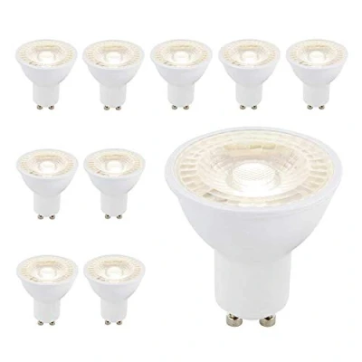 Image of Pack of 10 x Saxby LED SMD GU10 PAR16 Lamp 6 Watt 38 Degree Beam Angle Dimmable 4000K Cool White