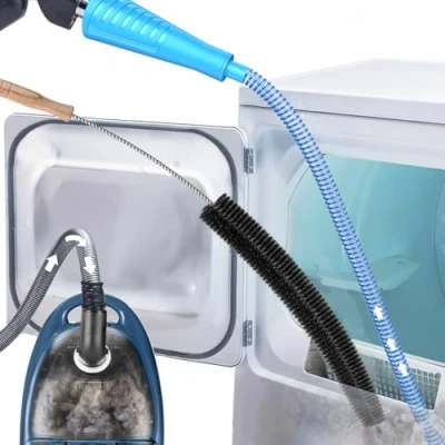 Image of Sealegend Dryer Vent Cleaner Kit Vacuum Hose Attachment Brush Lint Remover Power Washer and