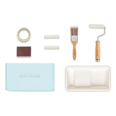 Image of Rust Oleum Ready to Roll Eco Paint Kit (Small) Chalky Furniture Soft Blues
