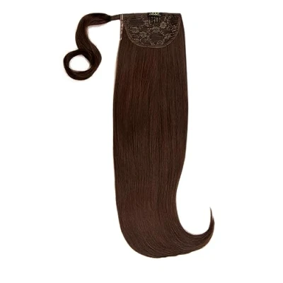 Image of Luxury Gold 22&#039;&#039; 120g Human Hair Pony 12 Golden Brown