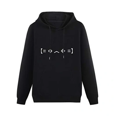 Image of kfr Long Sleeve Hooded Sweatshirt Porter Robinson Worlds Logo Cotton Blend Hoody XL Black