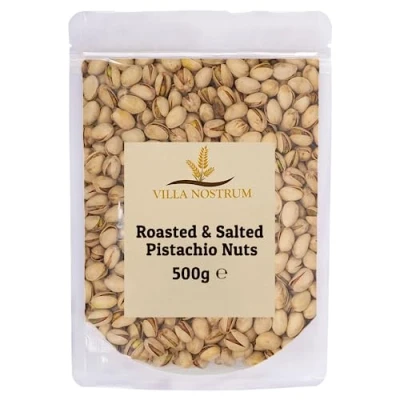 Image of Roasted &amp; Salted Pistachio Nuts 500g by Villa Nostrum