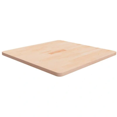Image of vidaXL Square Table Top 70x70x2.5 cm Untreated Solid Wood Oak