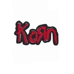 Image of ARPatches Korn Metalband Red Font Patch Badge Embroidered Iron On Applique Accessory