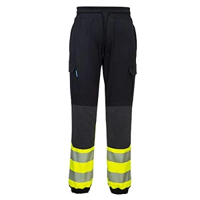 Image of Portwest KX3 Hi Vis Flexi Class 1 Jogger, Size: L, Colour: Black/Yellow, KX341KYRL