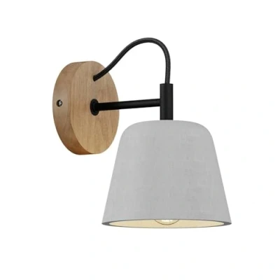 Image of Wall Light &#039;Kalinda&#039; dimmable (Scandinavian) in Silver for e.g. Living Room &amp; Dining (1 Source, E14) from Lucande Lighting, lamp