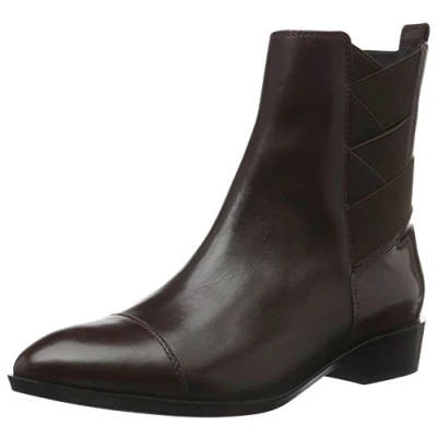 Image of Geox D LOVER A, Women’s Chelsea Boots, Red (Dk Burgundyc7357), 3 UK (36 EU)
