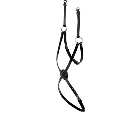Image of Collegiate Mono Crown Grackle Noseband, Black, Cob
