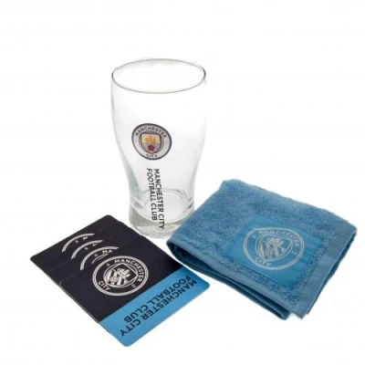 Image of Manchester City F.C. Mini Bar Set Official Merchandise