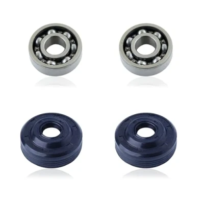 Image of 2Set Crankcase Crank Main Bearing Oil Seals for Husqvarna 36 41 136 136E 137 137E 141 141E 142 235E 240E Chainsaw Parts 530056363
