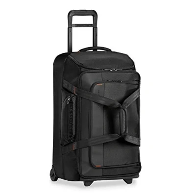 Image of Briggs &amp; Riley ZDX 69cm Medium 2 Wheel Upright Travel Duffle, Black