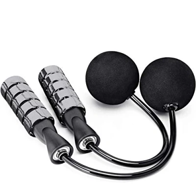 Image of CYWQ Weighted Cordless Jump Rope for Workout Fitness,Exercise Skipping Ropes Tangle free with Ball Bearings Ropeless (Gray)
