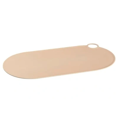 Image of Vital Baby Nourish Silicone Grippy Mat Led Weaning Secure Grip Raised Edge Protects Surfaces Easy Clean BPA Free Sweet Butterscotch W49cm x D24.5cm
