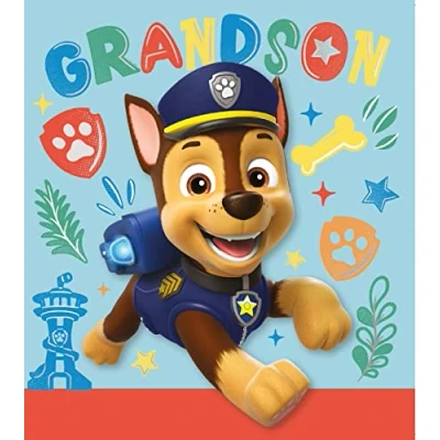 Image of Grandson Birthday Card, Card for Grandson, Paw Patrol Him