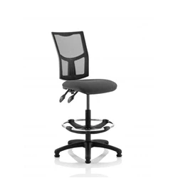 Image of Eclipse Plus II Lever Operator Chair Mesh Back Charcoal Draughtsman
