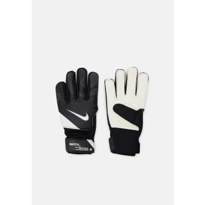 Image of Nike Performance Match JR Unisex Goalkeeping gloves for kids, Size: 3, Black/dark grey/white