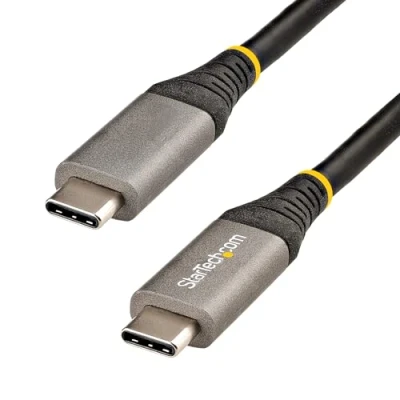 Image of StarTech.com 20&quot; (50cm) USB C Cable 10Gbps 3.2 Gen 2 Type 100W (5A) Power Delivery Charging, DP Alt Mode Cord for Laptop/Phone/Device Charge/Sync (USB31CCV50CM)