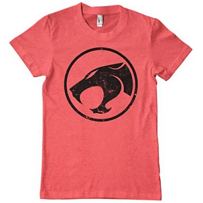 Image of Thundercats Officially Licensed Washed Logo Mens T Shirt (Red Heather), XX Large