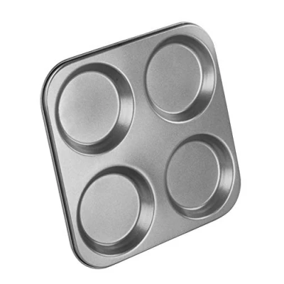 Image of Chef Aid Yorkshire Pudding Pan, Large 4 Cup Non Stick Tray 23.6CM x Diameter Perfect for Sunday Roasts